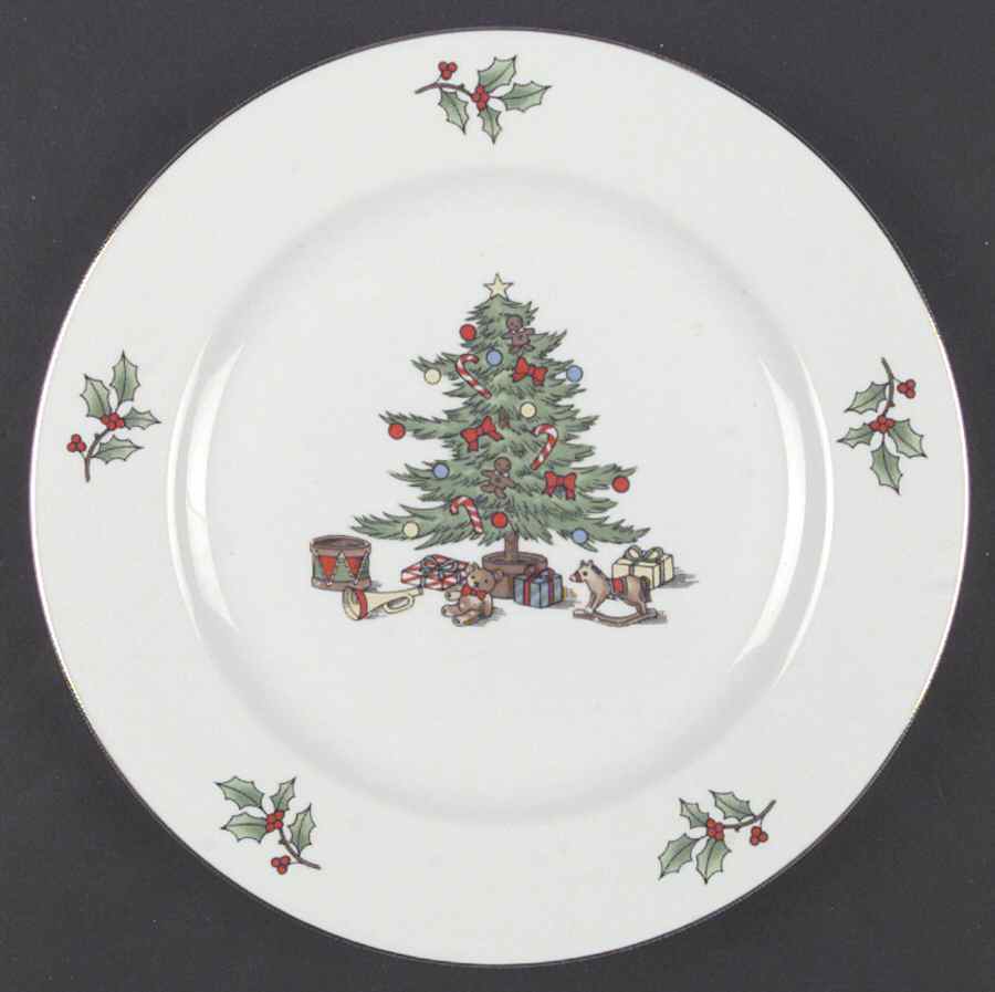 Home For The Holidays (No Gold Band) Dinner Plate by Meiwa-1