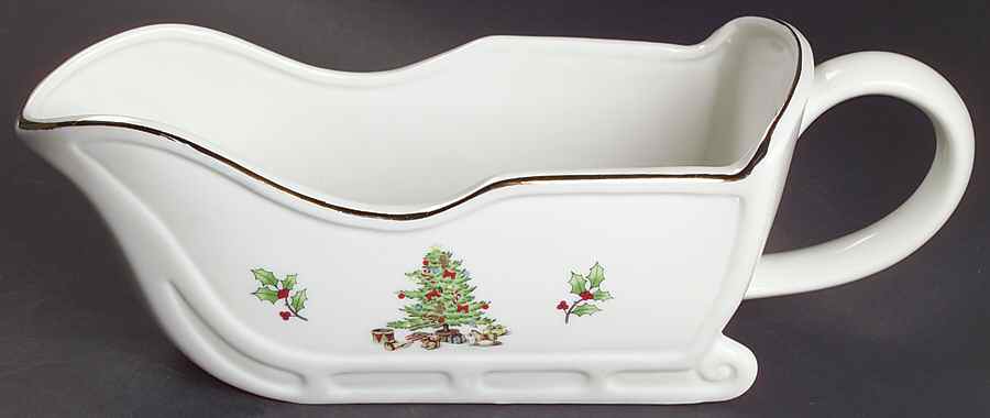Home For The Holidays (No Gold Band) Gravy Boat by Meiwa-1