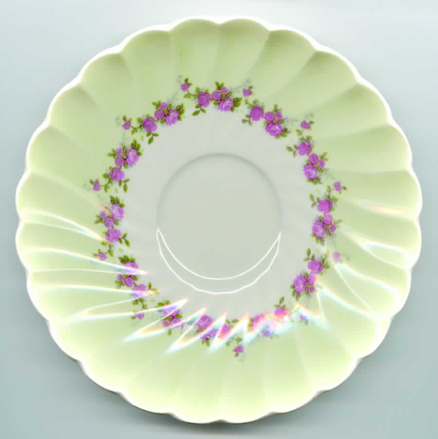 Petite Green Saucer by Myott Staffordshire-1