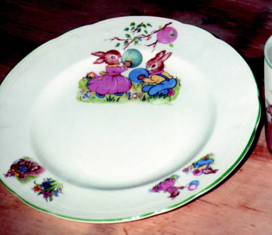 Bunny Ware Salad Plate by Alfred Meakin-1