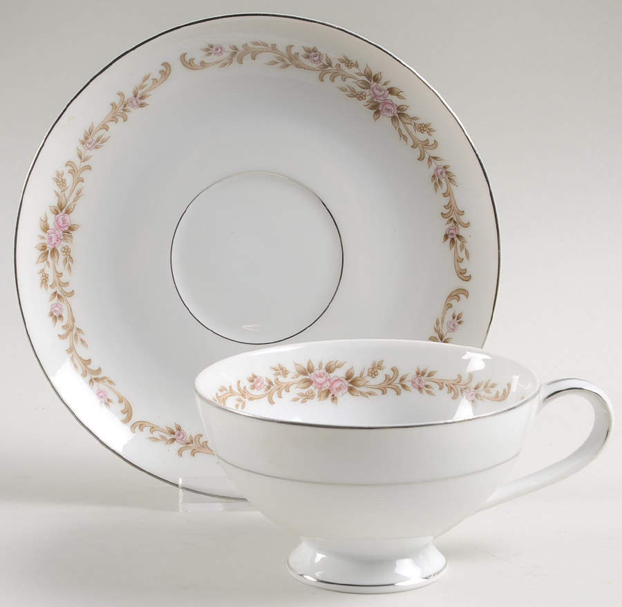 Ramona Footed Cup & Saucer Set by Mikasa-1