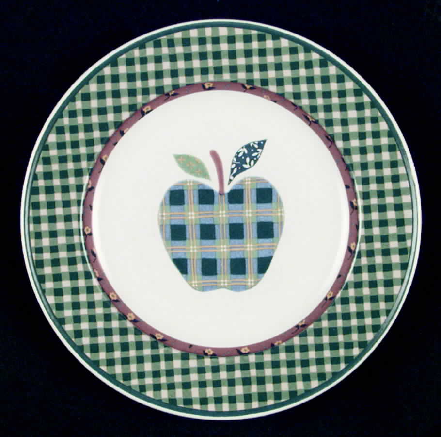 Country Song Plaid Salad Plate by Mikasa-1