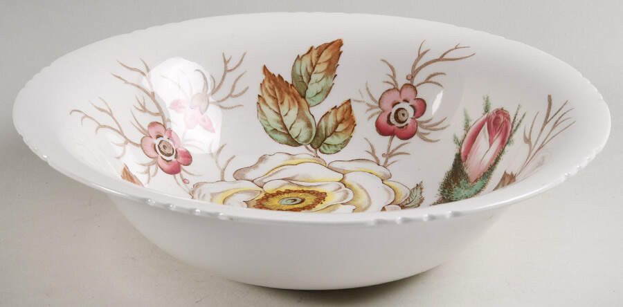 Old Rose 9" Round Vegetable Bowl by John Maddock & Sons-1