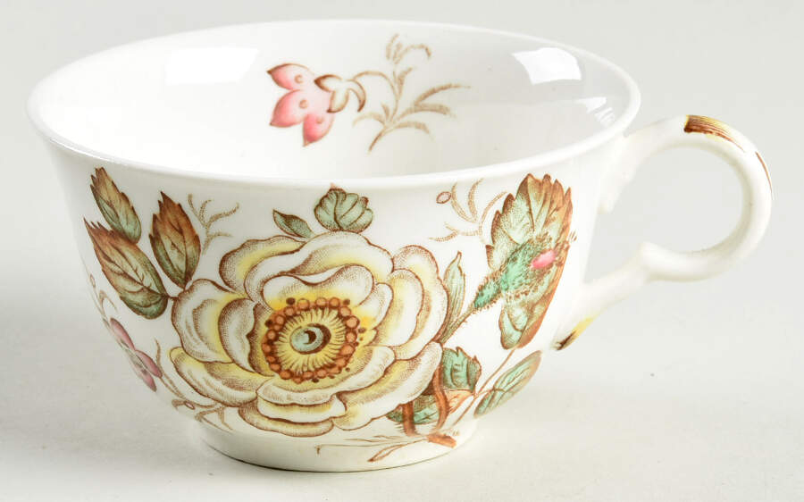 Old Rose Flat Cup by John Maddock & Sons-1