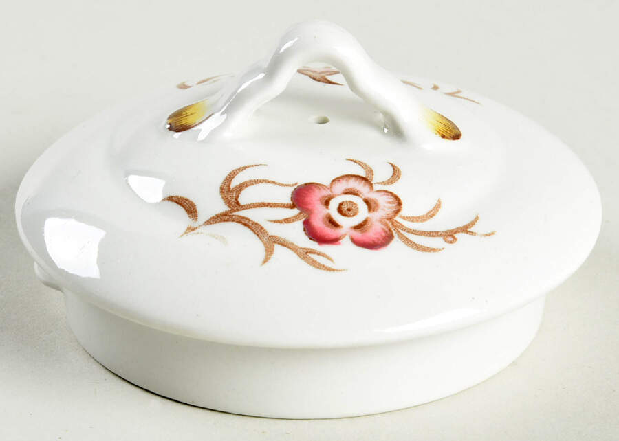 Old Rose Lid for Teapot by John Maddock & Sons-1