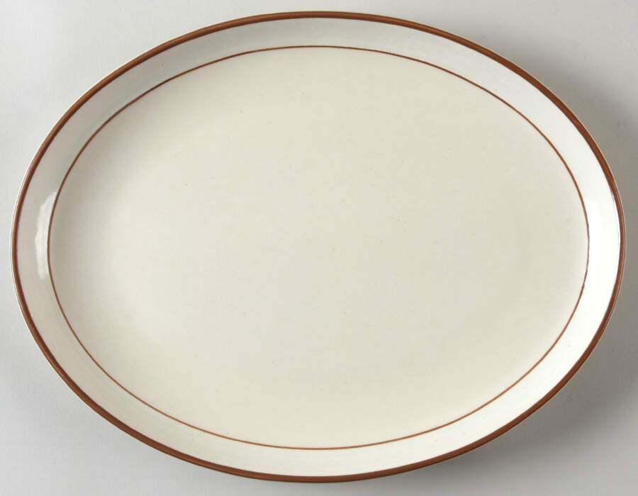William 13" Oval Serving Platter by Metlox - Poppytrail - Vernon-1