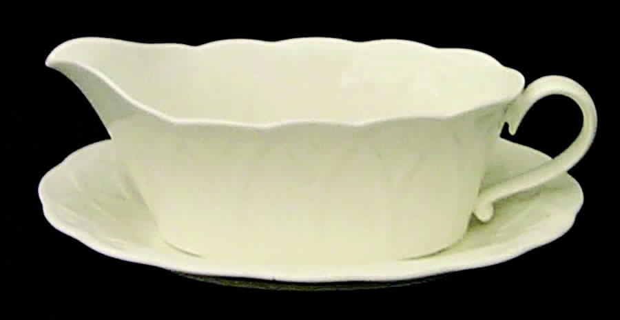 White House Gravy Boat & Underplate by Mikasa-1