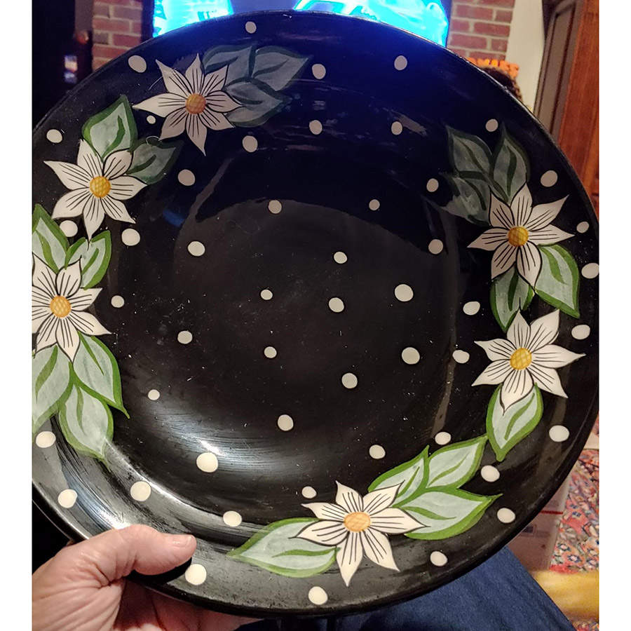 Flower Market 14" Pasta Serving Bowl by Mikasa-1