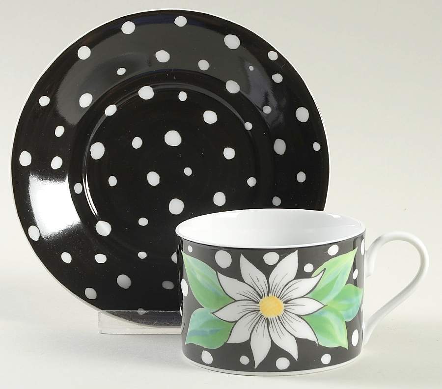 Flower Market Flat Cup & Saucer Set by Mikasa-1