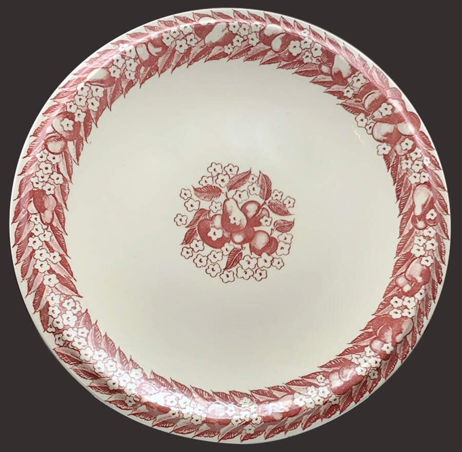 Abundance 12" Chop Plate (Round Platter) by Metlox - Poppytrail - Vernon-1