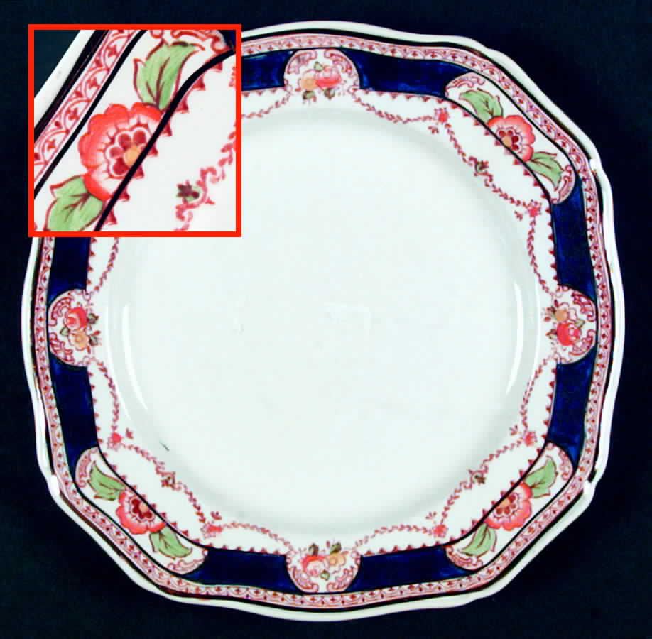 Caledonia (Scalloped) Luncheon Plate by Alfred Meakin-1