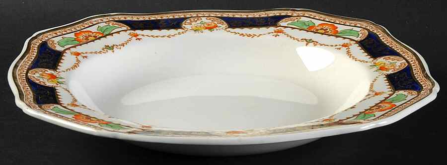 Caledonia (Scalloped) Large Rim Soup Bowl by Alfred Meakin-1