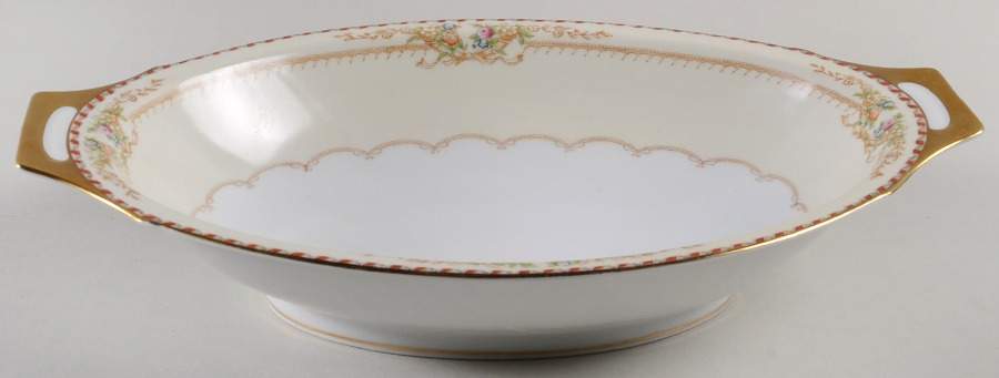 Troy 11" Oval Vegetable Bowl by Meito-1