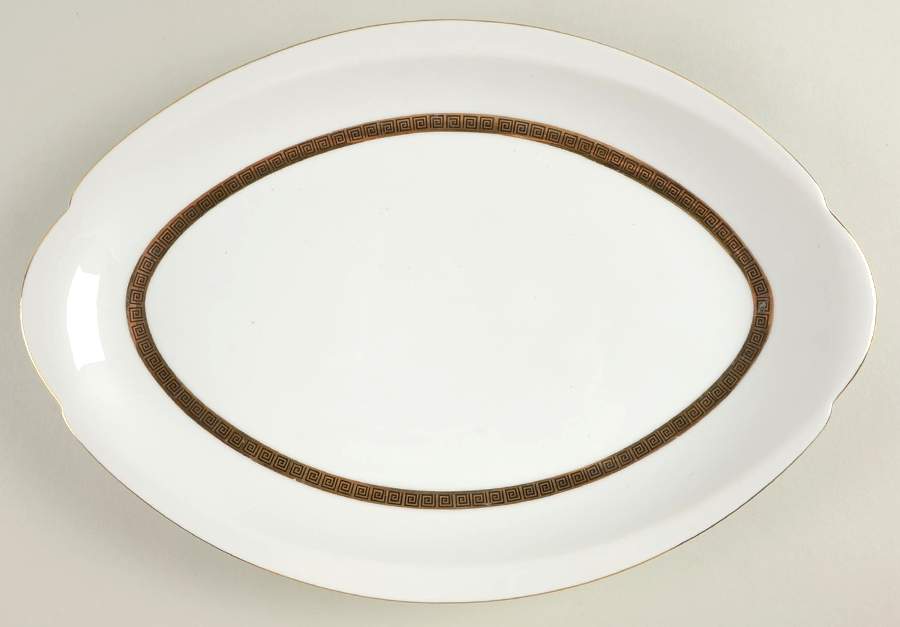 Key Largo 14" Oval Serving Platter by Meito-1