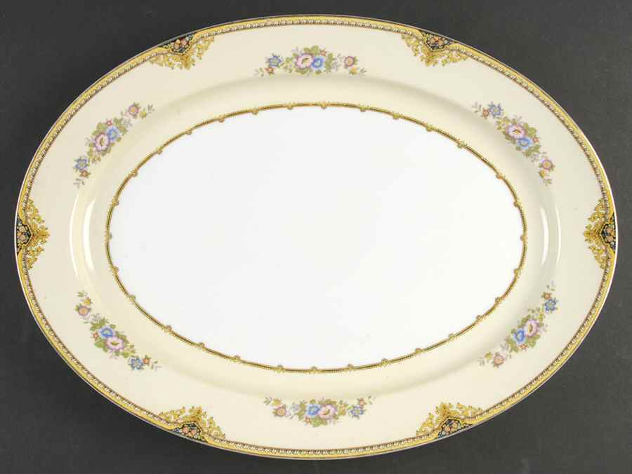 Uxbridge 16" Oval Serving Platter by Meito-1