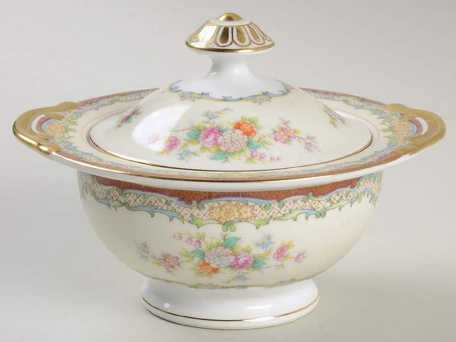 Marlborough Sugar Bowl & Lid by Meito-1