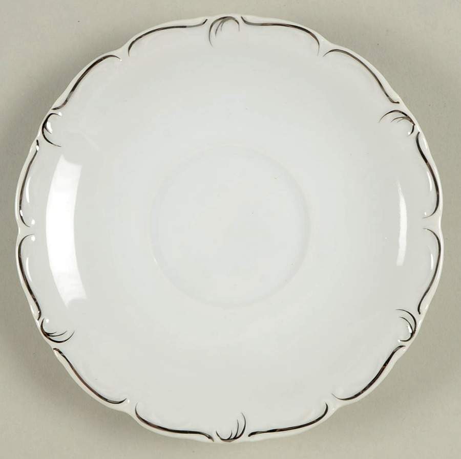 Simplicity Saucer for Footed Cup by Modern China & Table Institute-1