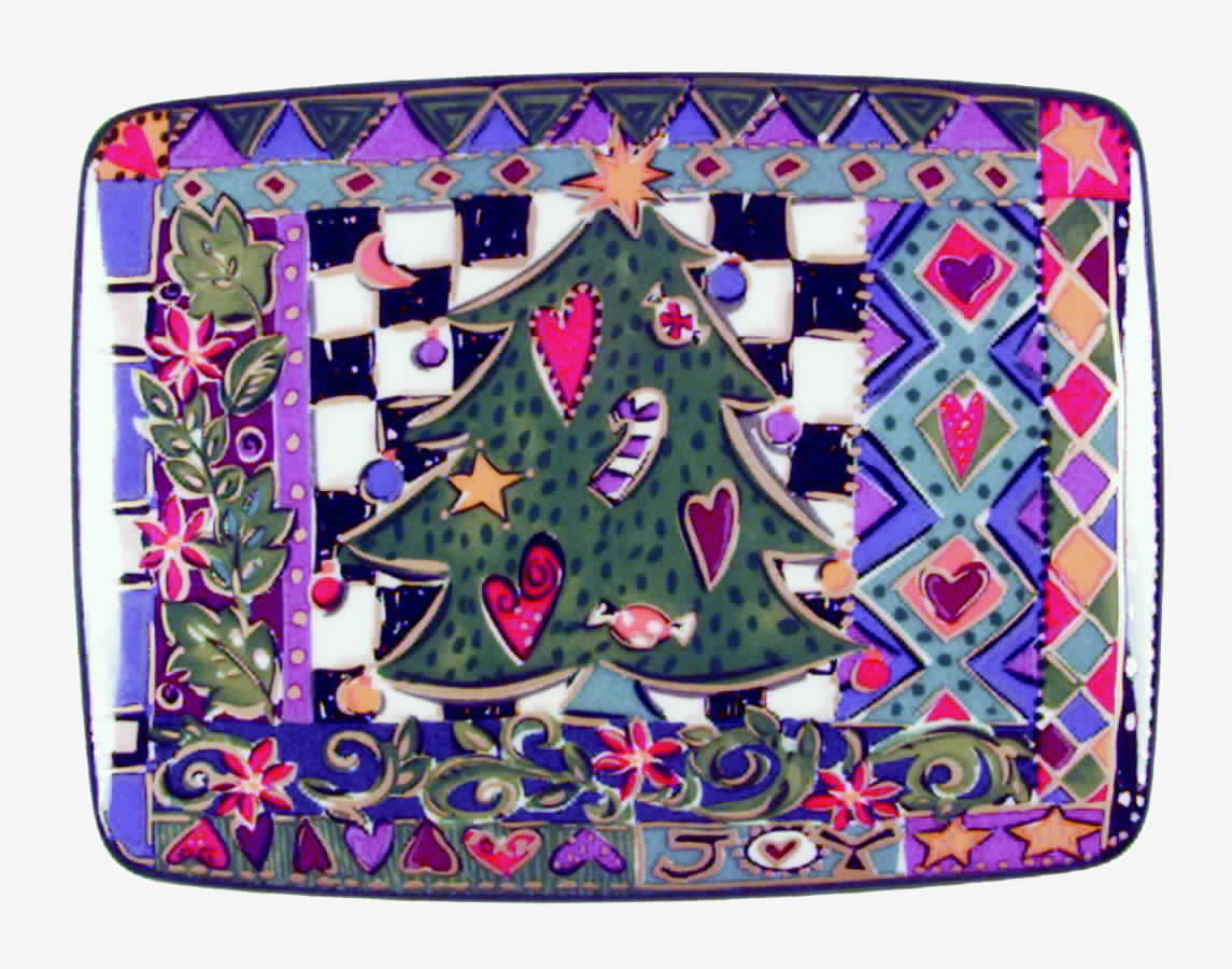 Festive Theme Rectangular Box with Lid by Mikasa-1