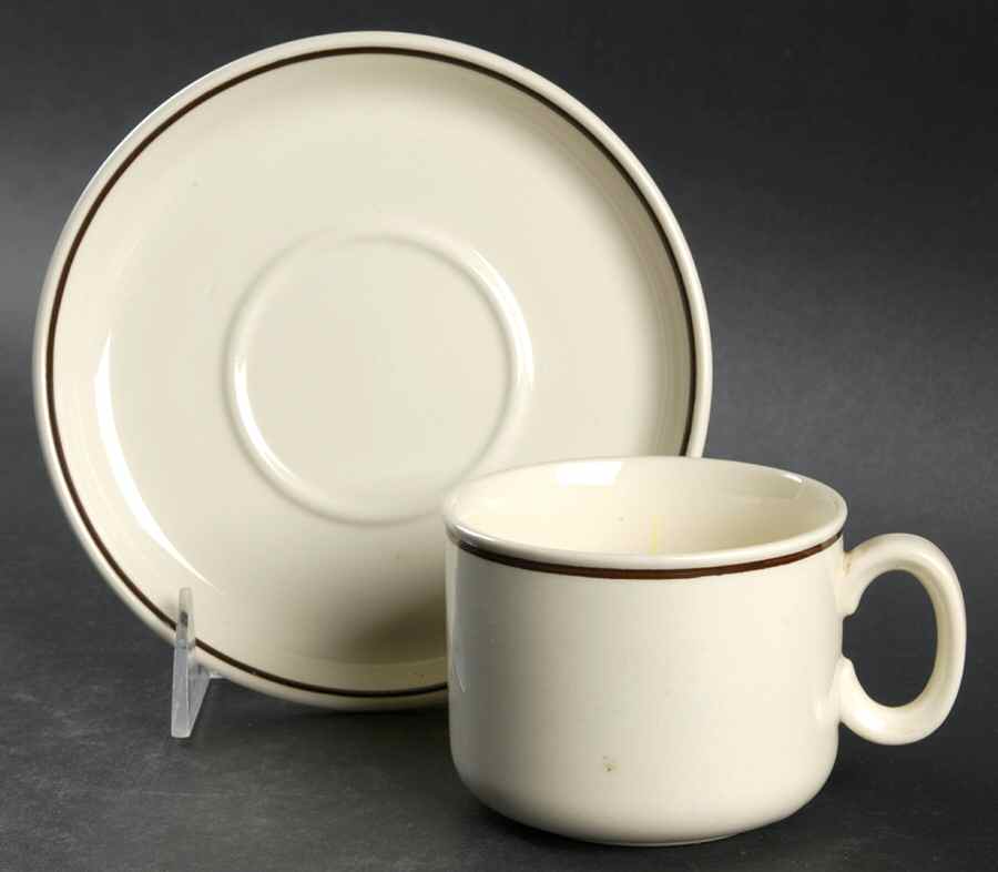 Mink Flat Cup & Saucer Set by J & G Meakin-1