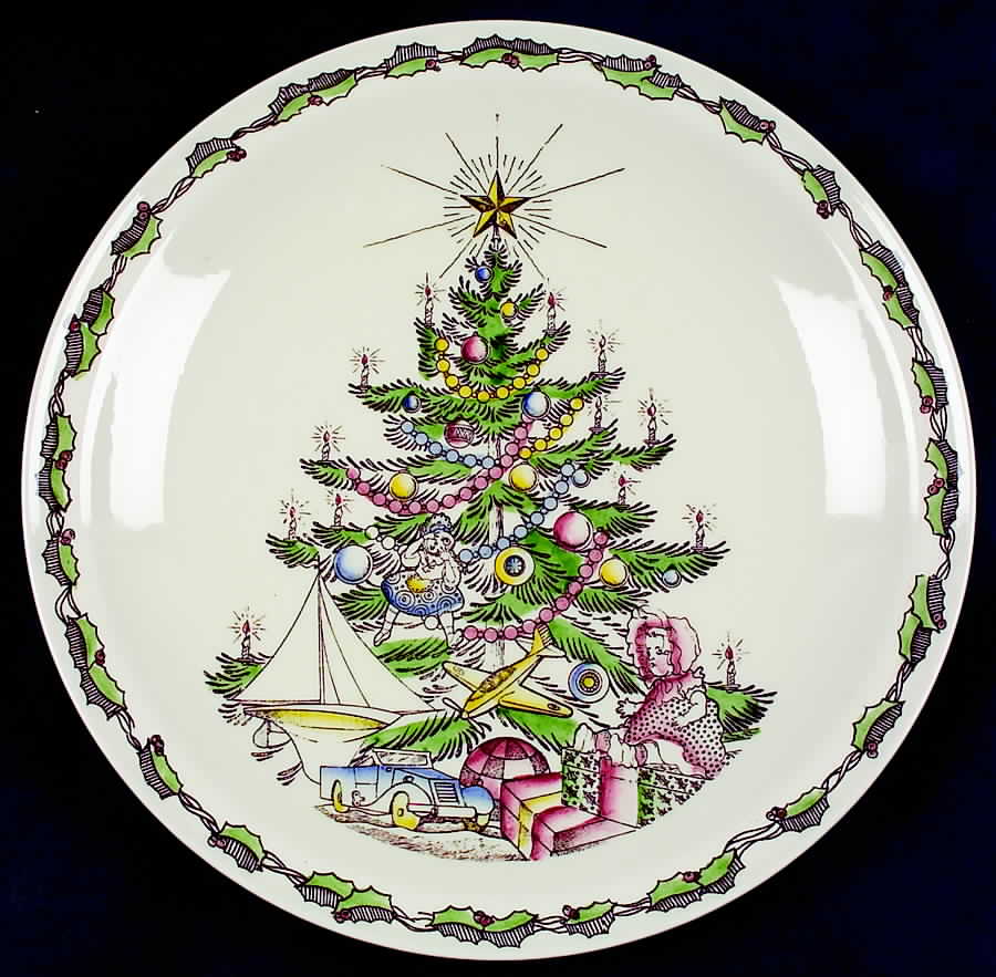 Christmas Tree Dinner Plate by Metlox - Poppytrail - Vernon-1