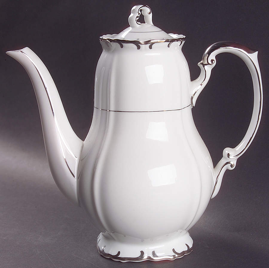 Simplicity Coffee Pot & Lid by Modern China & Table Institute-1