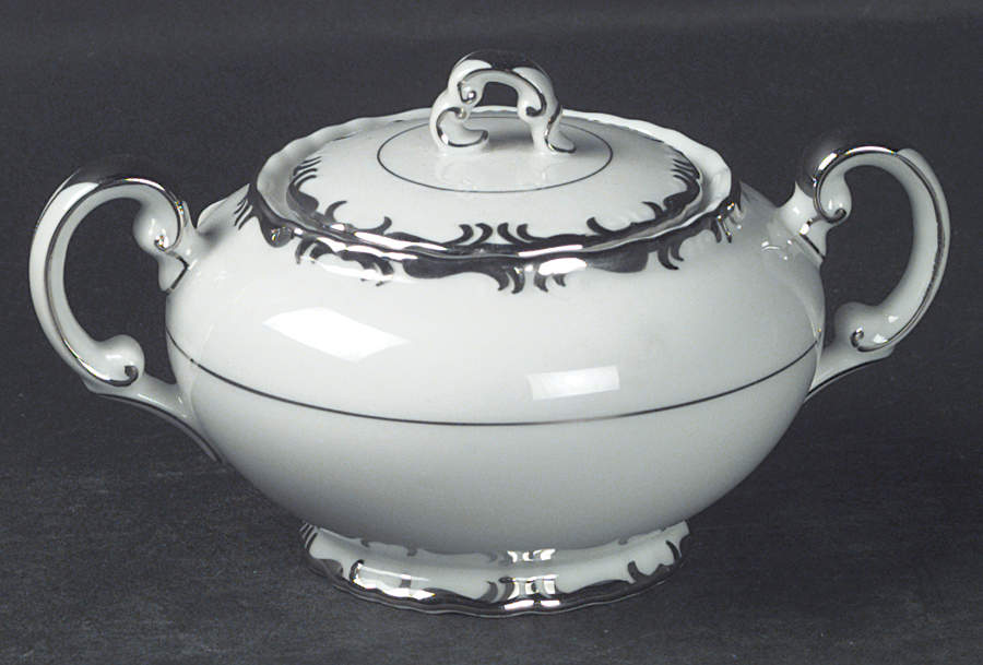 Simplicity Sugar Bowl & Lid by Modern China & Table Institute-1