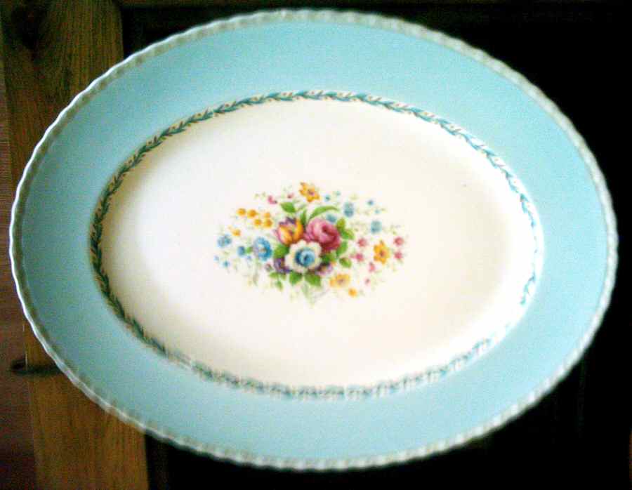 MYO46 14" Oval Serving Platter by Myott Staffordshire-1