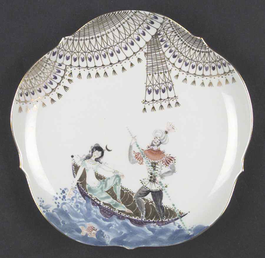 1001 Nights Salad/Dessert Plate by Meissen (Germany)-1