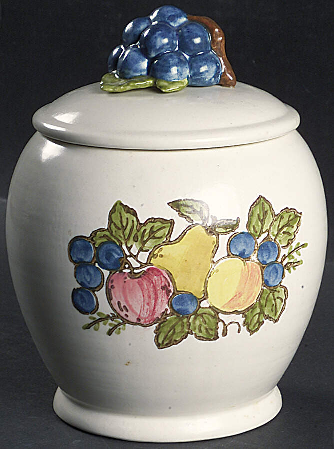 Fruit Traditional Small Canister & Lid by Metlox - Poppytrail - Vernon-1