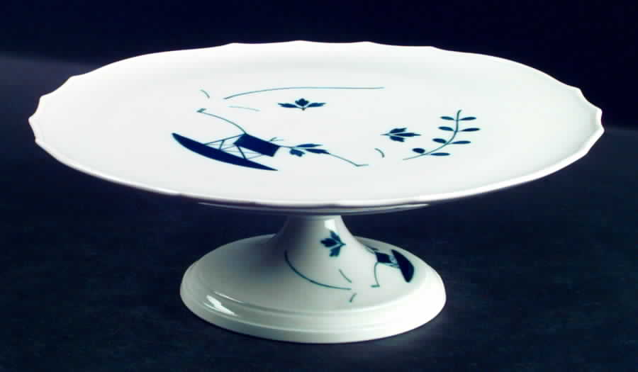 MSS50 Footed Cake Plate by Meissen (Germany)-1