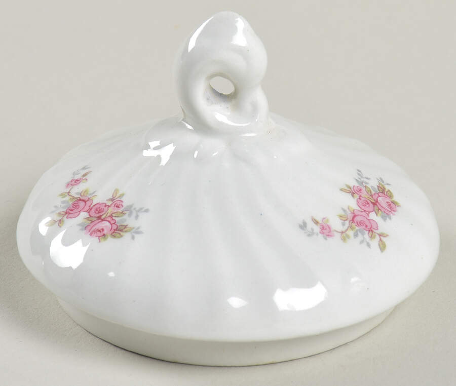 Brides Bouquet, Swirl, No Gold  Lid for Sugar Bowl by Myott Staffordshire-1