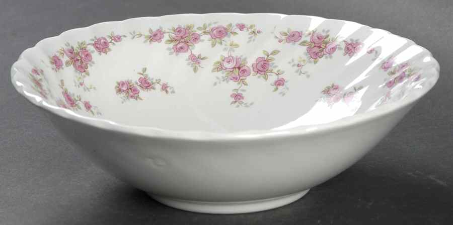 Brides Bouquet, Swirl, No Gold  Coupe Cereal Bowl by Myott Staffordshire-1