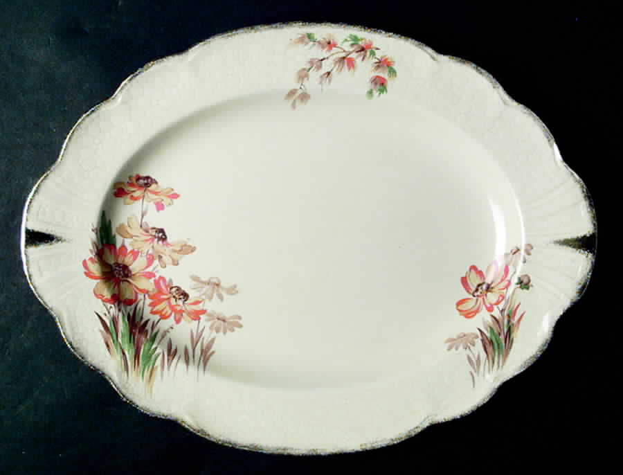 MEK71 11" Oval Serving Platter by J & G Meakin-1