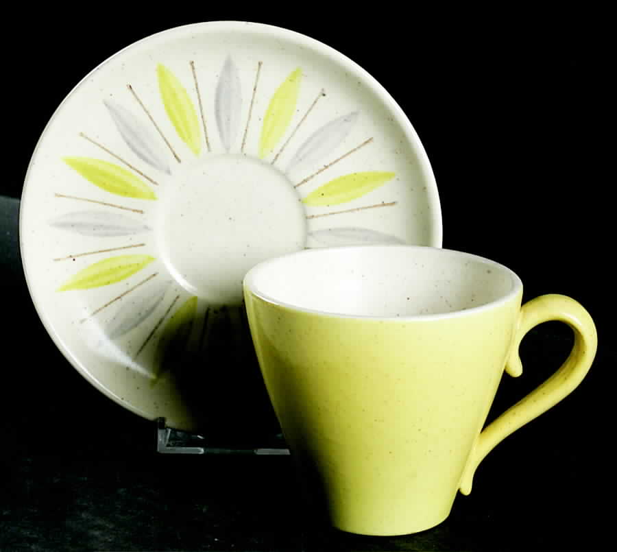 Monte Carlo Flat Cup & Saucer Set by Harmony House China-1