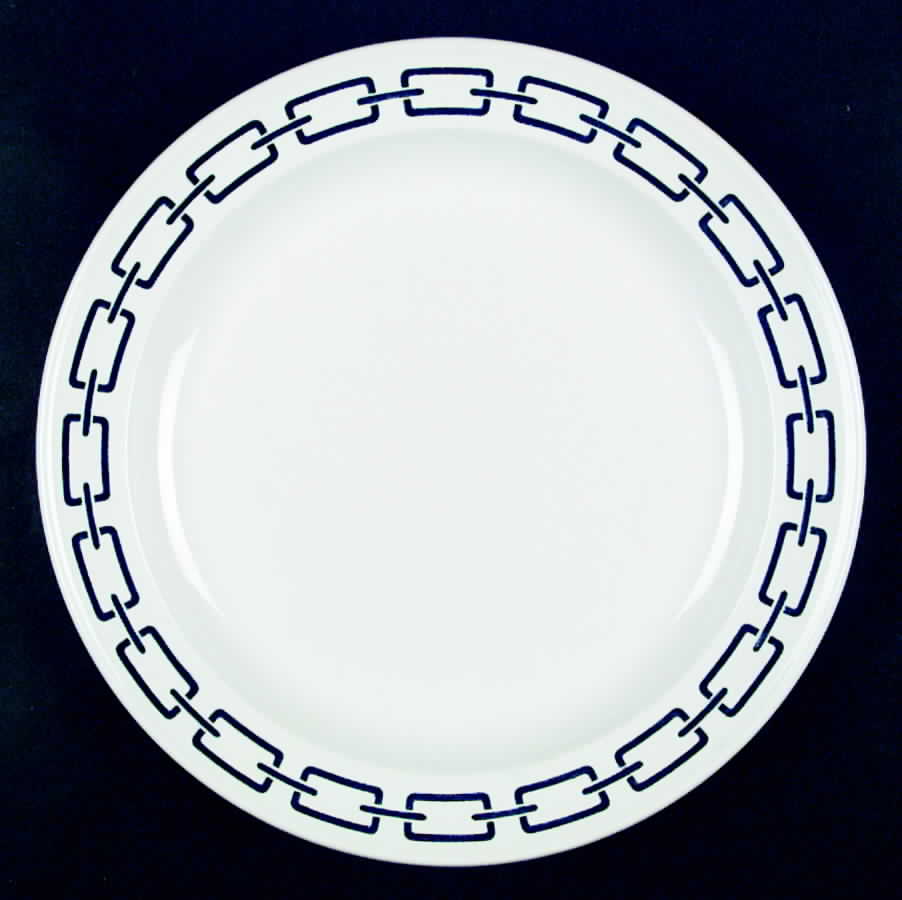 Silhouettes Links Dinner Plate by J & G Meakin-1