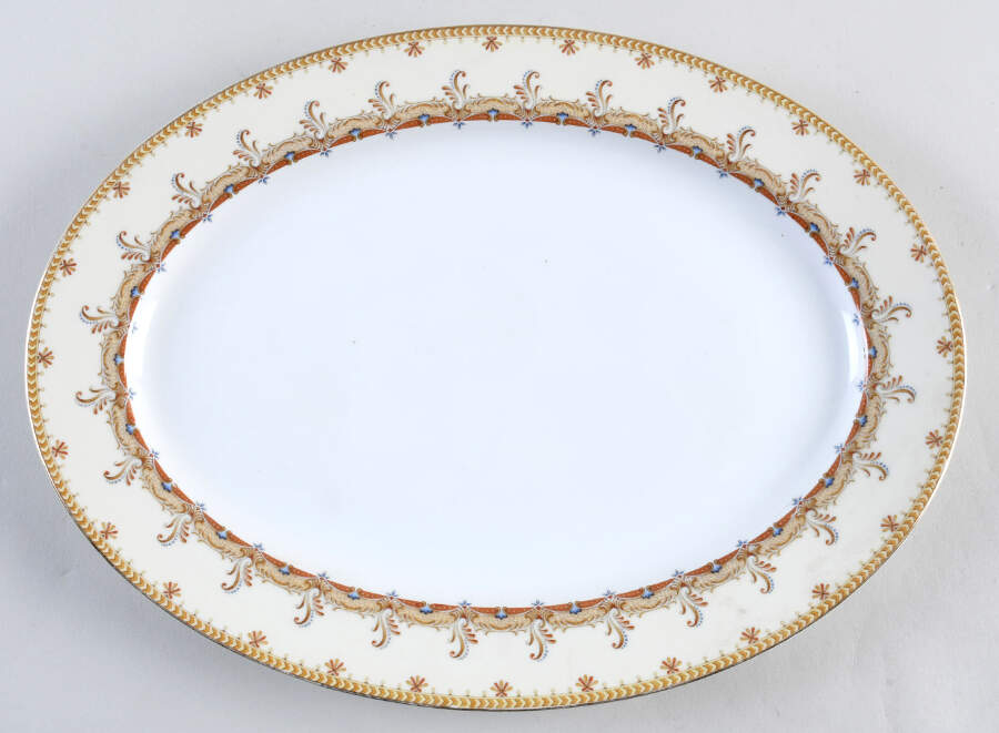 V2204 14" Oval Serving Platter by Meito-1