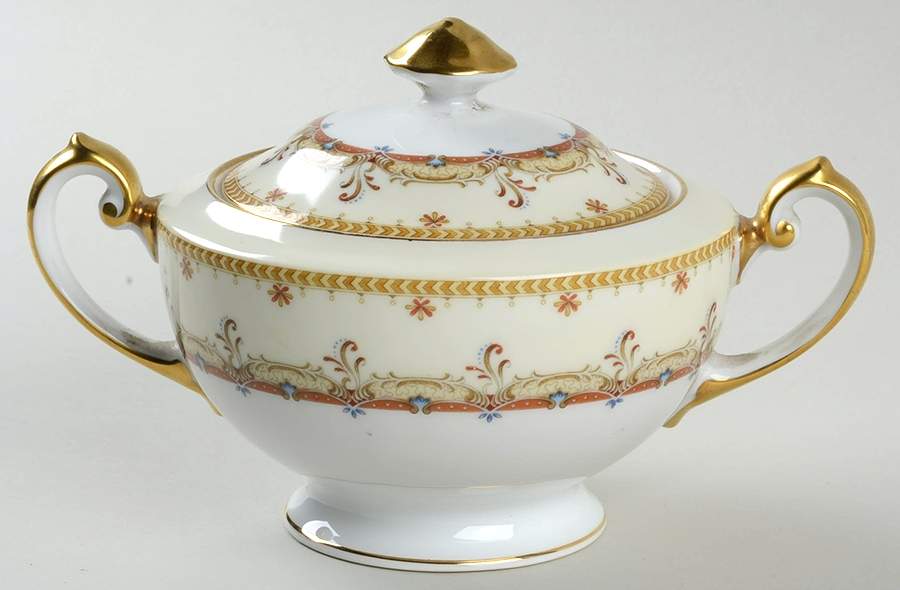 V2204 Sugar Bowl & Lid by Meito-1