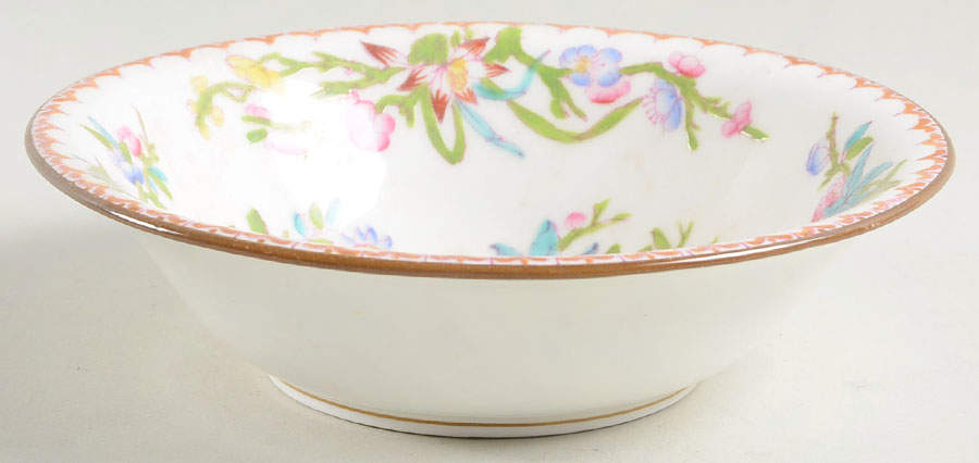 Cuckoo (Smooth, White, Globe Bks) Coupe Cereal Bowl by Minton-1