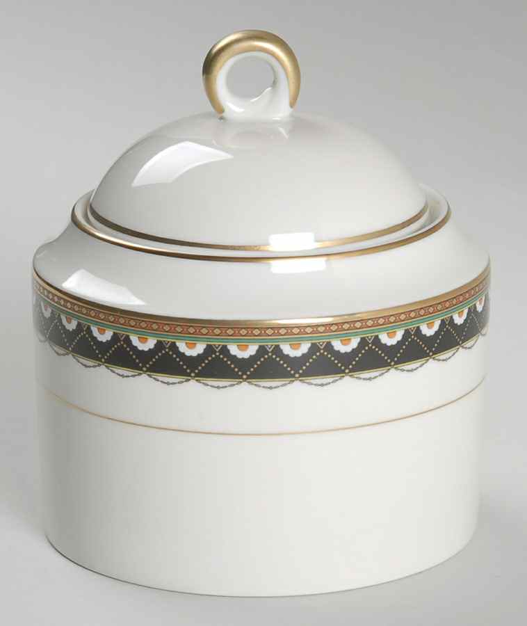 Ebony Lane Sugar Bowl & Lid by Mikasa-1