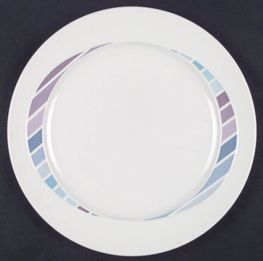 Chromatics Blue Dinner Plate by W R Midwinter Ltd-1