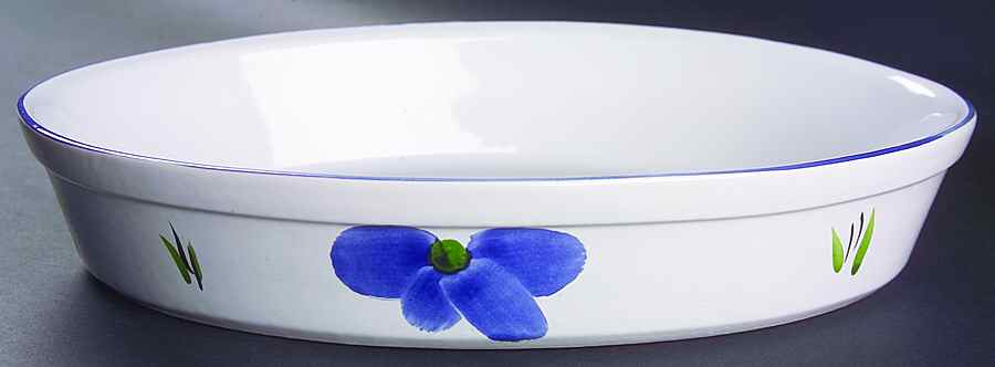 Italian Daisy 12'' Oval Baker by Maxam (Italy-Portugal)-1