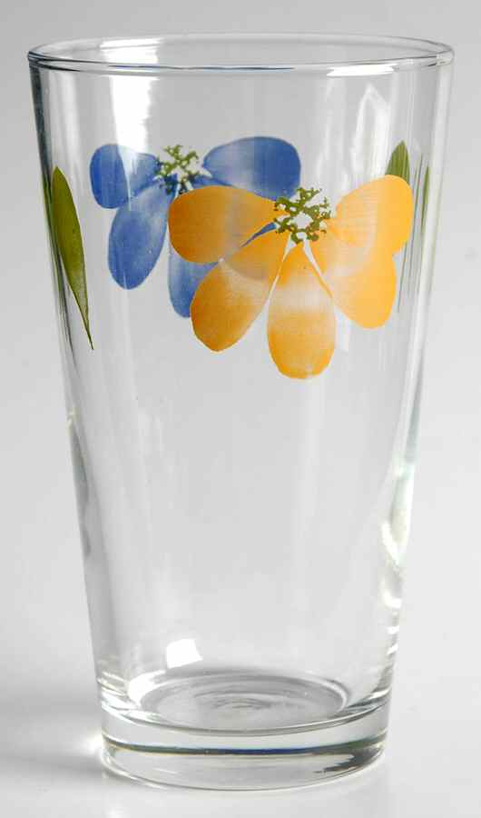Italian Daisy 18 Oz Glassware Tumbler by Maxam (Italy-Portugal)-1