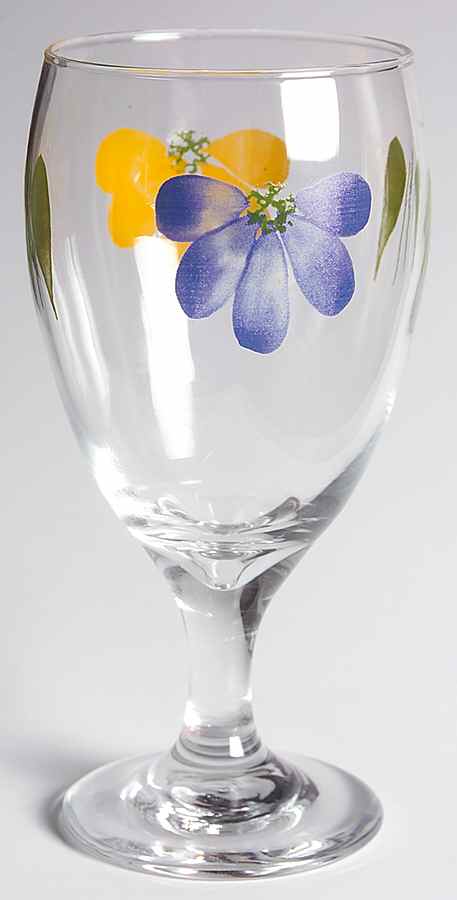 Italian Daisy 12 Oz Glassware Goblet by Maxam (Italy-Portugal)-1