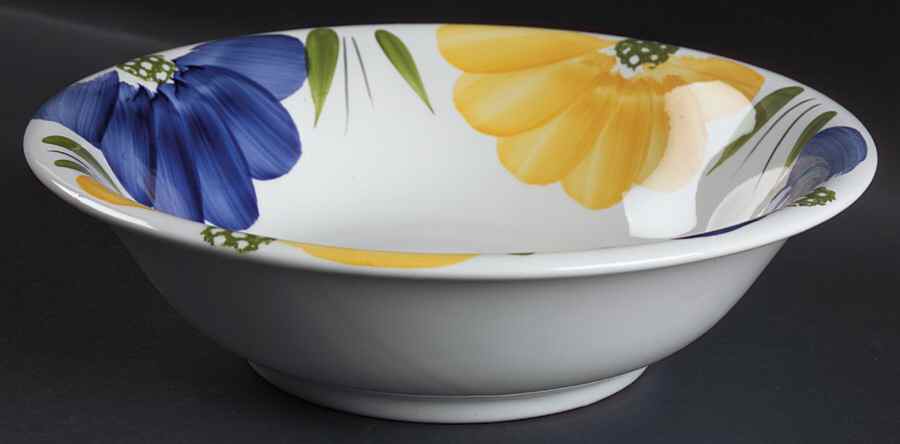 Italian Daisy 10" Round Vegetable Bowl by Maxam (Italy-Portugal)-1