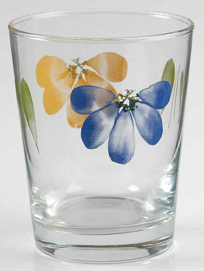 Italian Daisy 14 Oz Glassware Tumbler by Maxam (Italy-Portugal)-1