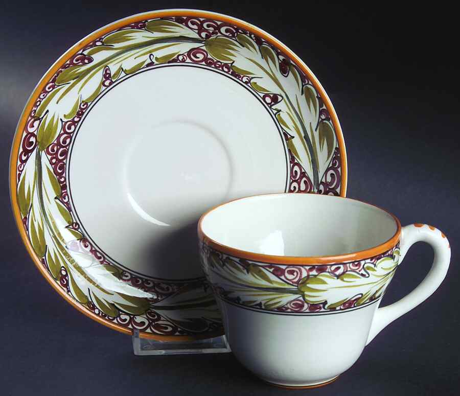 MCI12 Flat Cup & Saucer Set by Mancioli-1
