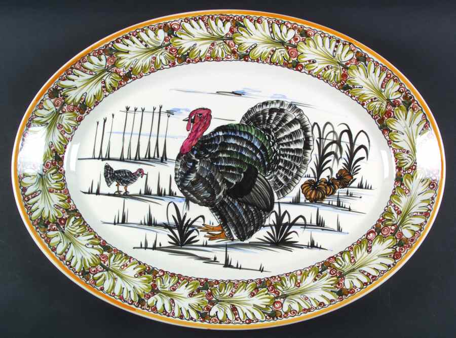 MCI12 23" Oval Serving Platter by Mancioli-1