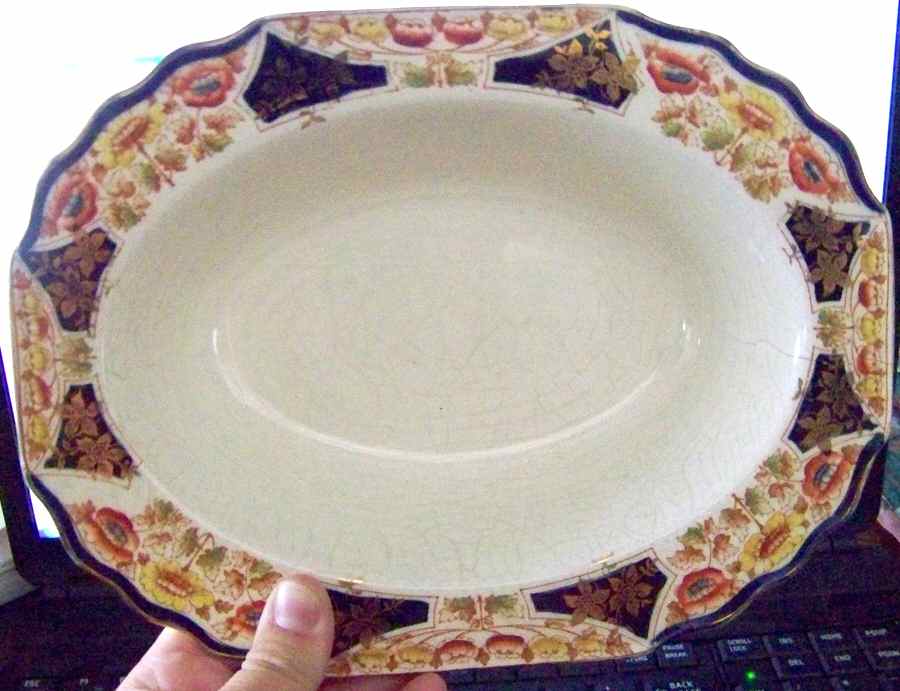 7808 10" Oval Vegetable Bowl by Myott Staffordshire-1