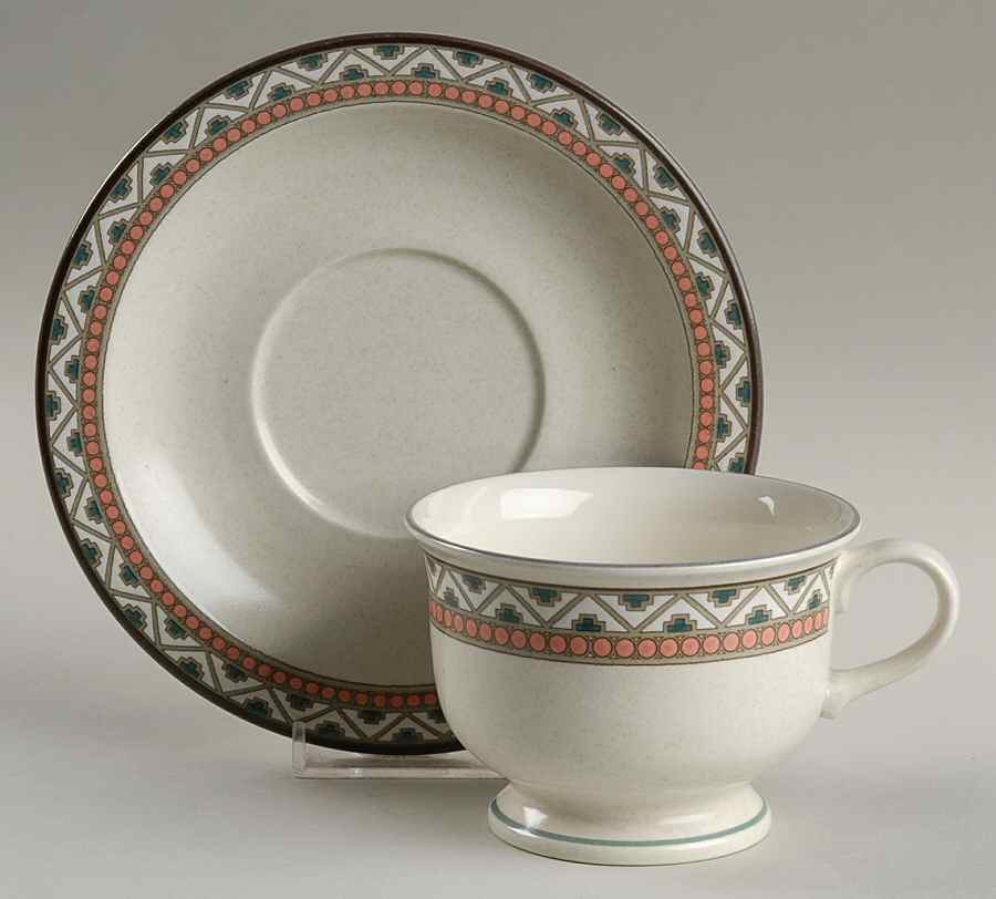 Belize Footed Cup & Saucer Set by Mikasa-1