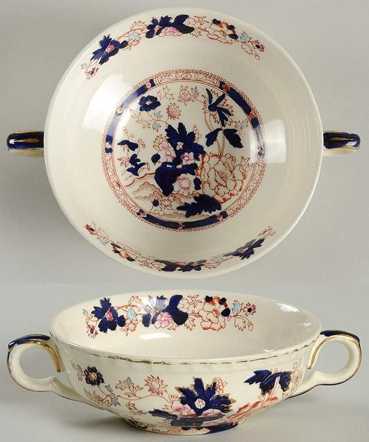 Mandarin Flat Cream Soup Bowl by Mason's-1